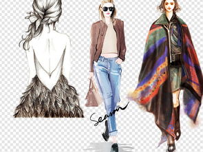 卡通手繪時(shí)尚服裝美女素材 設(shè)計(jì)靈感的完美源泉
